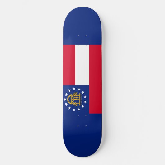 Georgia State Flag Design Skateboard (Vorderseite)