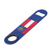 Georgia State Flag Design Speedflaschenöffner (Vorderseite Schrägansicht)