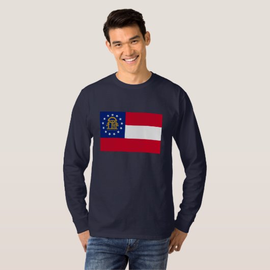 Georgia State Flag Design T-Shirt (Vorne ganz)