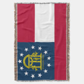 Georgia State Flag Print Patriotic Decke (Vorderseite Vertikal)