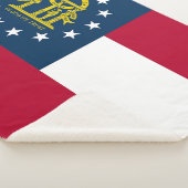 Georgia State Flag Print Patriotic Sherpadecke (3/4)