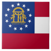 Georgia State Flag Tile Fliese (Vorderseite)
