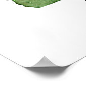 Georgia State Shape Bird Brown Thrasher Poster (Ecke)