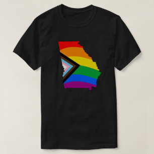 Georgia State Stolz LGBTQ Fortschritt Stolz T-Shirt