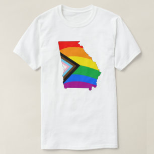 Georgia State Stolz LGBTQ Fortschritt Stolz T-Shirt