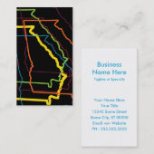 Georgia Stolz Visitenkarte (Vorne/Hinten)