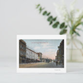 Georgia Street View mit Street Car Postkarte (Stehend Vorderseite)