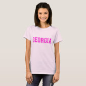 Georgia T - Shirt Pink Buchstaben (Vorne ganz)