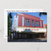Georgia Theater Postkarte (Vorne/Hinten)