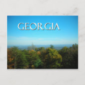 Georgia Trees and Hills View Postcard Postkarte (Vorderseite)
