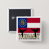Georgia-Turnier-Button Button (Vorne & Hinten)