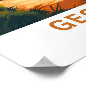 Georgia United Staaten Travel Print Poster (Ecke)