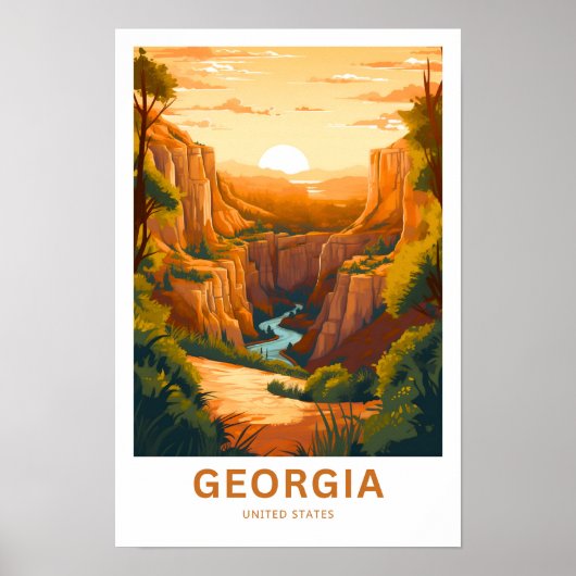 Georgia United Staaten Travel Print Poster (Vorne)