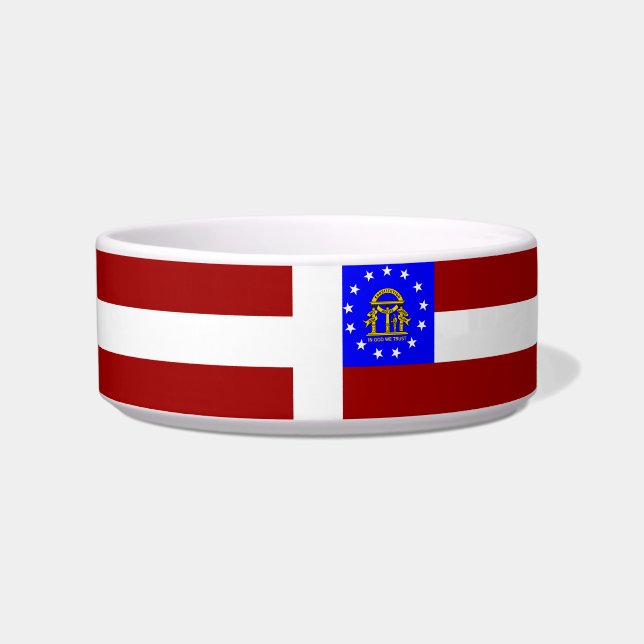 Georgia US-Flagge-Siegel Napf (Vorderseite)