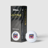 Georgia USA Flag Golfball (Verpackungen)