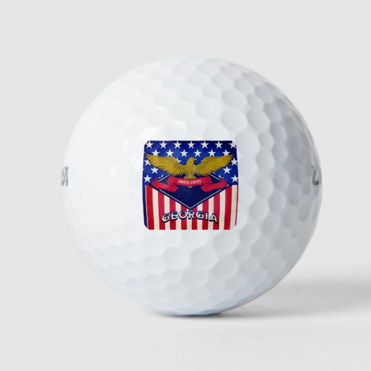 Georgia USA Flag Golfball (Vorderseite)