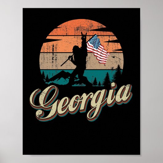 Georgia USA Flag Poster (Vorne)