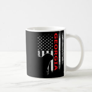 Georgia USA Flagge Patriotisch. Ga im Vintage-Stil Kaffeetasse