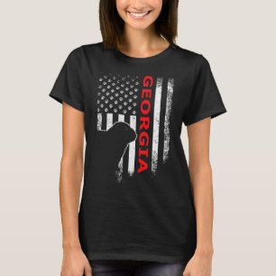 Georgia USA Flagge Patriotisch. Ga im Vintage-Stil T-Shirt