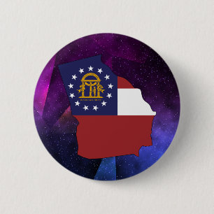 Georgia USA kennzeichnet Karte auf abstraktem Button