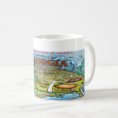 Georgia USA Map Kaffeetasse (VorderseiteRechts)
