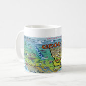Georgia USA Map Kaffeetasse (Vorderseite Links)