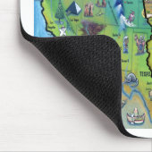 Georgia USA Map Mousepad (Ecke)