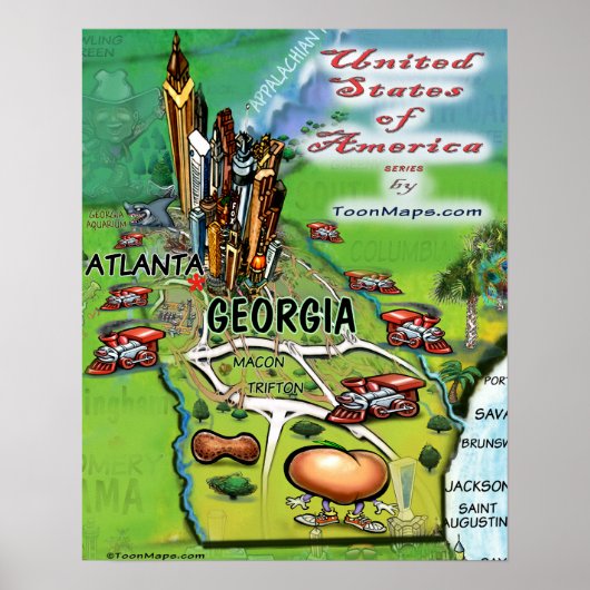 Georgia USA Poster (Vorne)