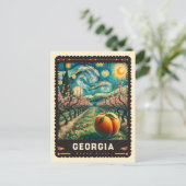 Georgia | Vincent Van Gogh Inspiriert Postkarte (Stehend Vorderseite)