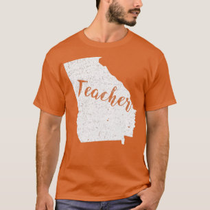 Georgia Vintag Zuhause Staat Lehrerteam Frauen Män T-Shirt