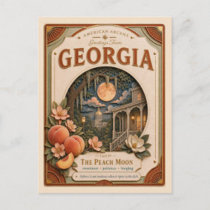 Georgia Vintage Paper Cut American Arcana Postkarte