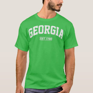 Georgia Vintager Staat Athletic Style T-Shirt