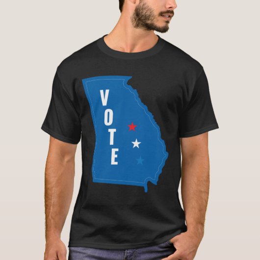 Georgia Votes Democratic Patriotic Call to Action  T-Shirt (Vorderseite)