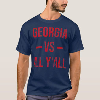 Georgia Vs All Y'all Vintage verwitterter Südstaat T-Shirt