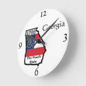 Georgia Wall Clock Runde Wanduhr (Winkel)