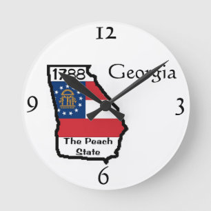 Georgia-Wanduhr Runde Wanduhr