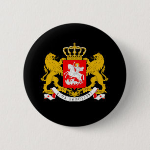 Georgia-Wappen Button