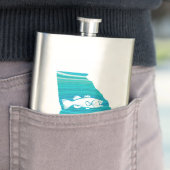 Georgia Wave Fishing Flachmann (Beispiel)