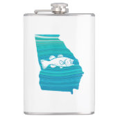 Georgia Wave Fishing Flachmann (Vorderseite)