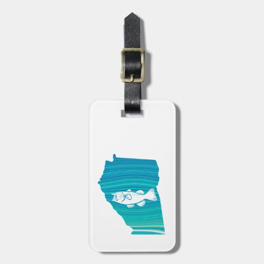 Georgia Wave Fishing Gepäckanhänger (Vorderseite vertikal)