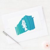 Georgia Wave Fishing Rechteckiger Aufkleber (Umschlag)