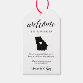 Georgia Wedding Welcome Geschenkanhänger (Vorderseite)
