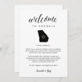 Georgia Wedding Welcome Letter & Tour (Vorne/Hinten)