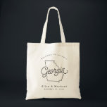 Georgia Wedding Welcome Tote Bag Tragetasche<br><div class="desc">Diese Tasche in Georgia ist ideal,  um die Gäste der Stadt zu Ihrer Hochzeit zu empfangen! Packen Sie es mit lokalen Goodies für ein extra lustiges Willkommenspaket.</div>