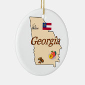 Georgia-Weihnachtsbaum-Verzierung Keramik Ornament (Rechts)