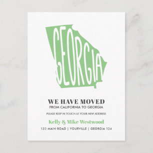 GEORGIA Wir haben neue Adresse Neue Zuhause versch Postkarte