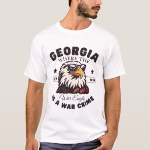 Georgia: Wo der Krieg Adler ein Kriegsverbrechen i T-Shirt