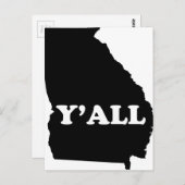 Georgia Yall Postkarte (Vorne/Hinten)