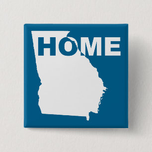 Georgia Zuhause Away From Staat Button Abzeichen B