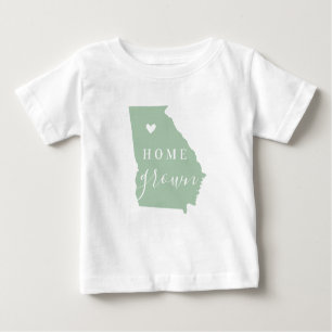 Georgia Zuhause Grown Editor Colors Staat Map Baby T-shirt